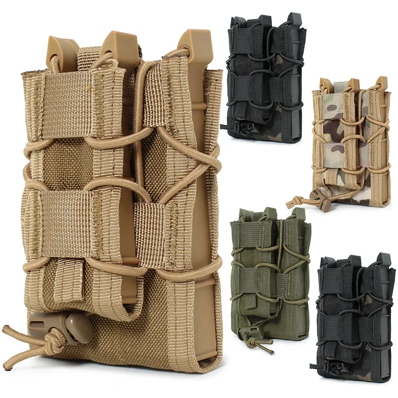 Magazine Holder Rack - 5.56 9mm molle revista bolsa ak