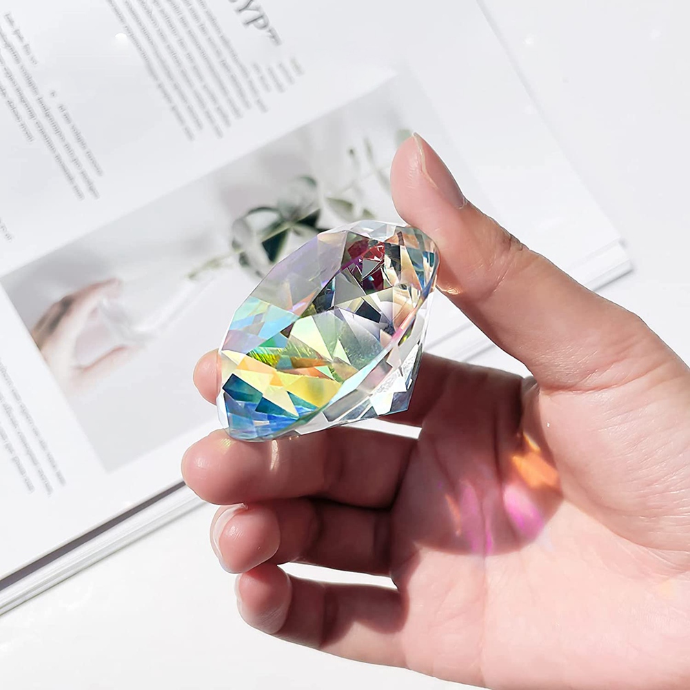 Paper Weight Crystal - AB46-2PCS 50 mm/ 2 polegadas Cristal