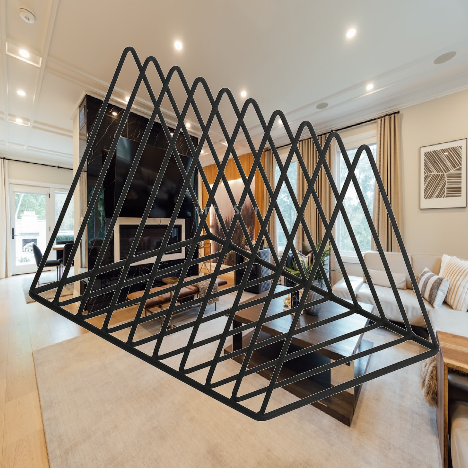 Organizador de mesa em arame d - Magazine Holder Rack avaliação e preço