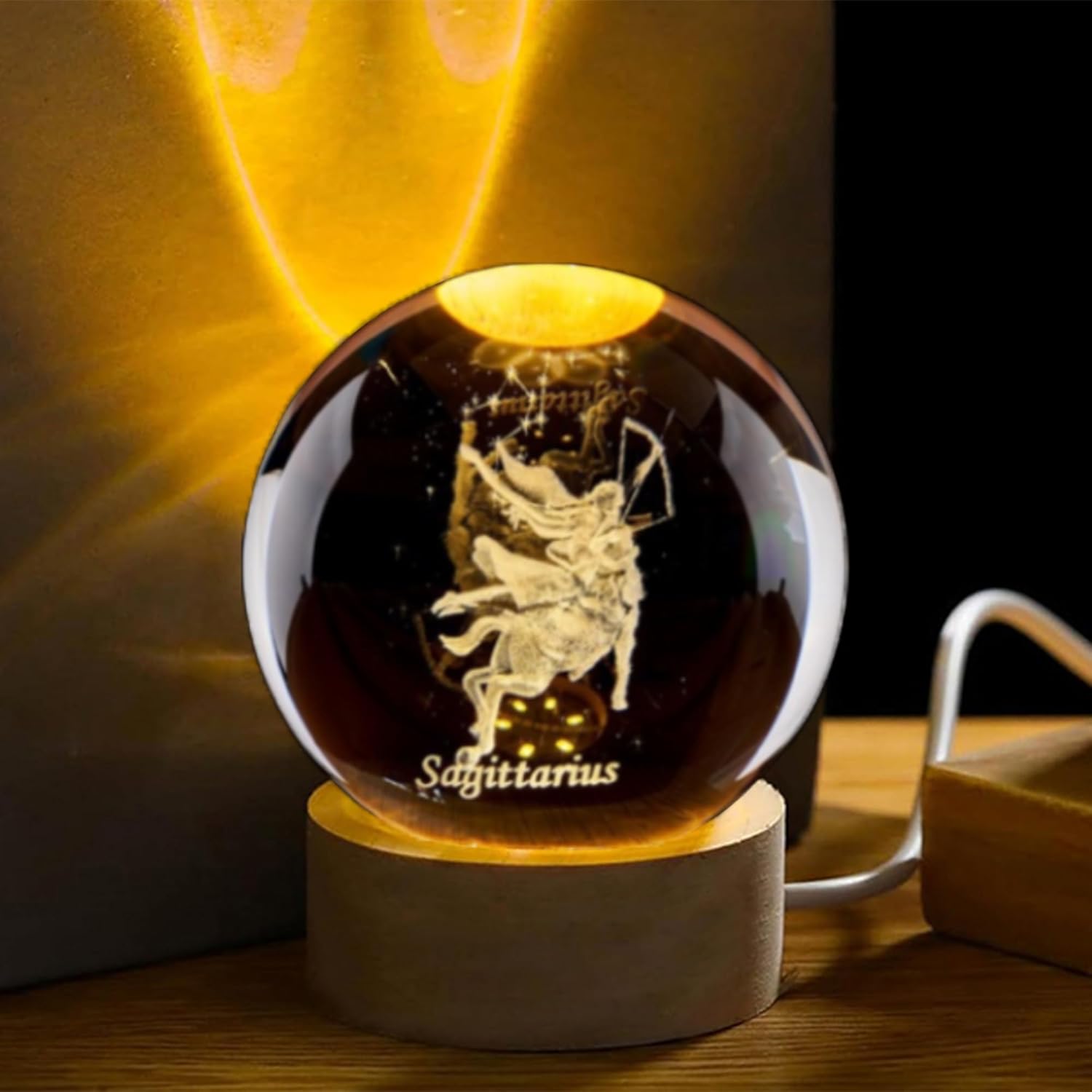 Bola de cristal sagitário 3d c - Paper Weight Crystal avaliação e preço