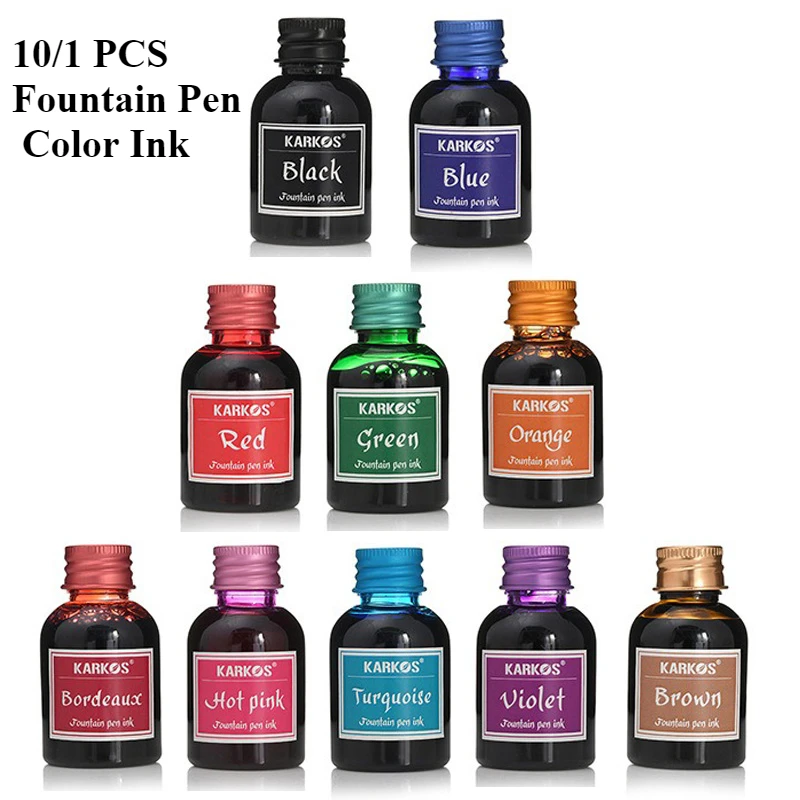 10/1 pçs 30ml várias cores tin - Fountain Pen Bottled Ink avaliação e preço