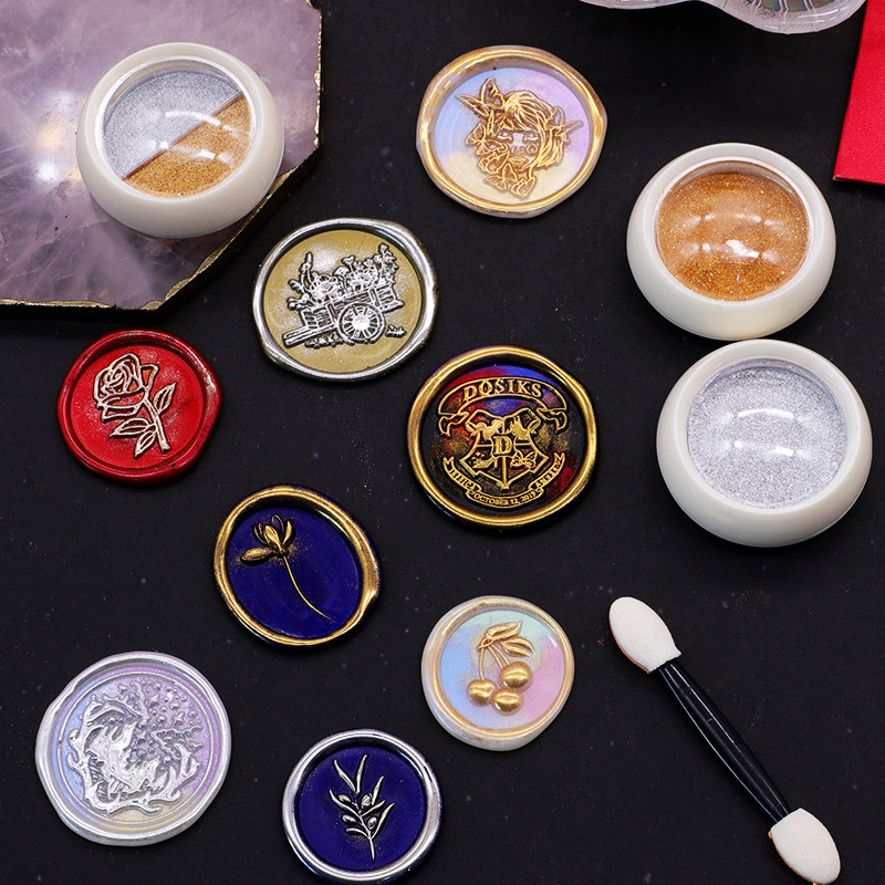 18 cores ouro selo de cera em  - Wax Seal Stamp Set avaliação e preço