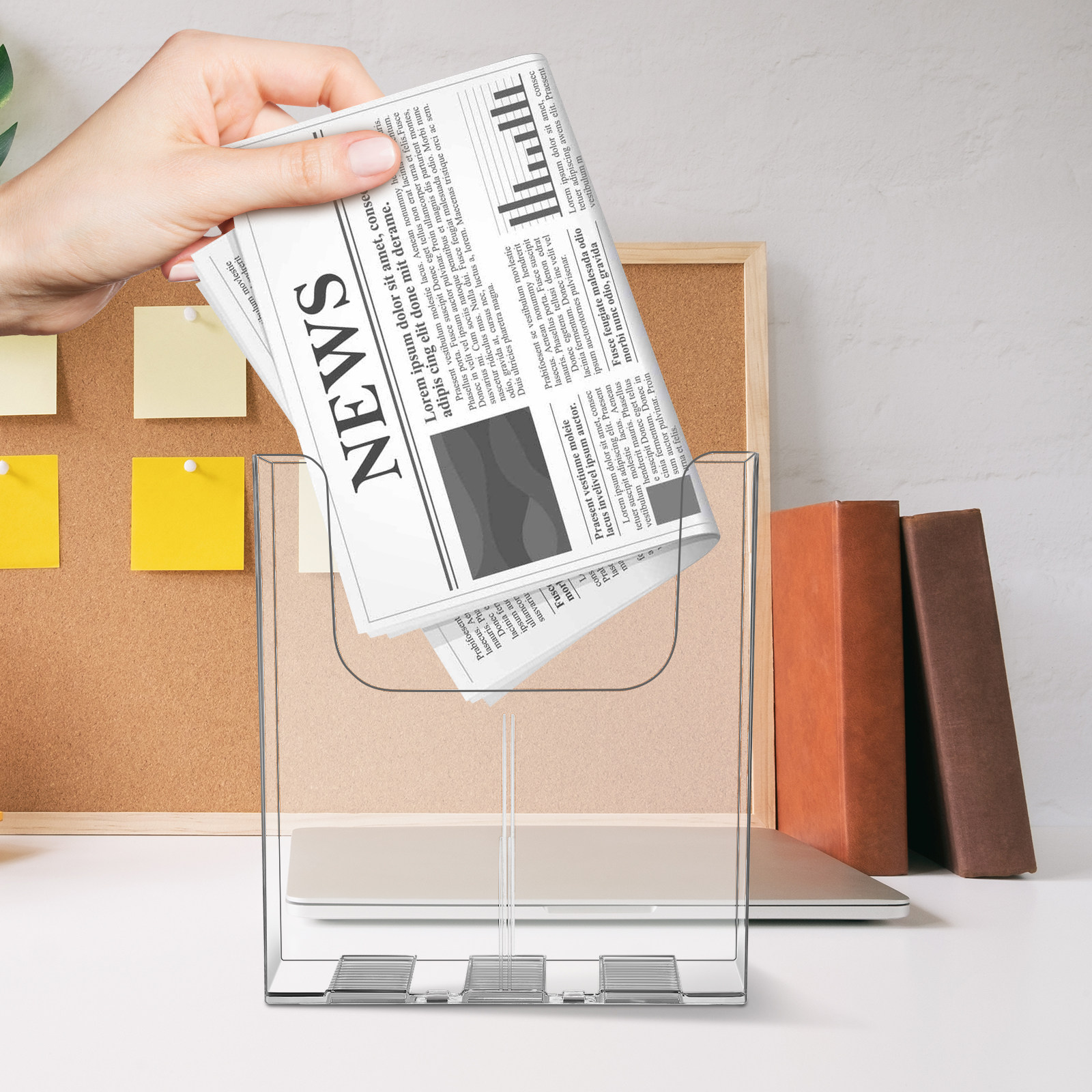 2 unidades de organizador de a - Magazine Holder Rack avaliação e preço