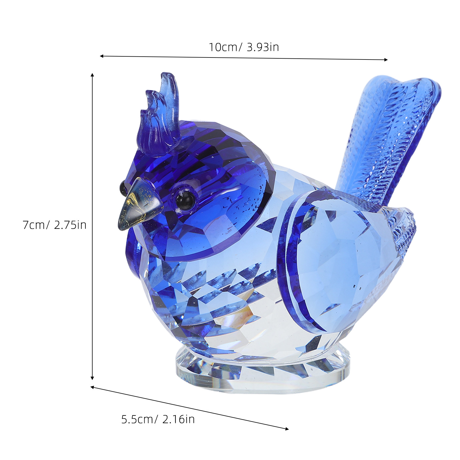 Pequena escultura de pássaro d - Paper Weight Crystal avaliação e preço
