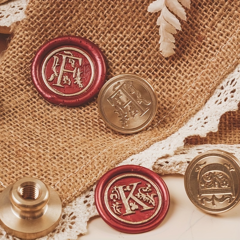 A- M-Various Letters Wax Seal  - Wax Seal Stamp Set avaliação e preço