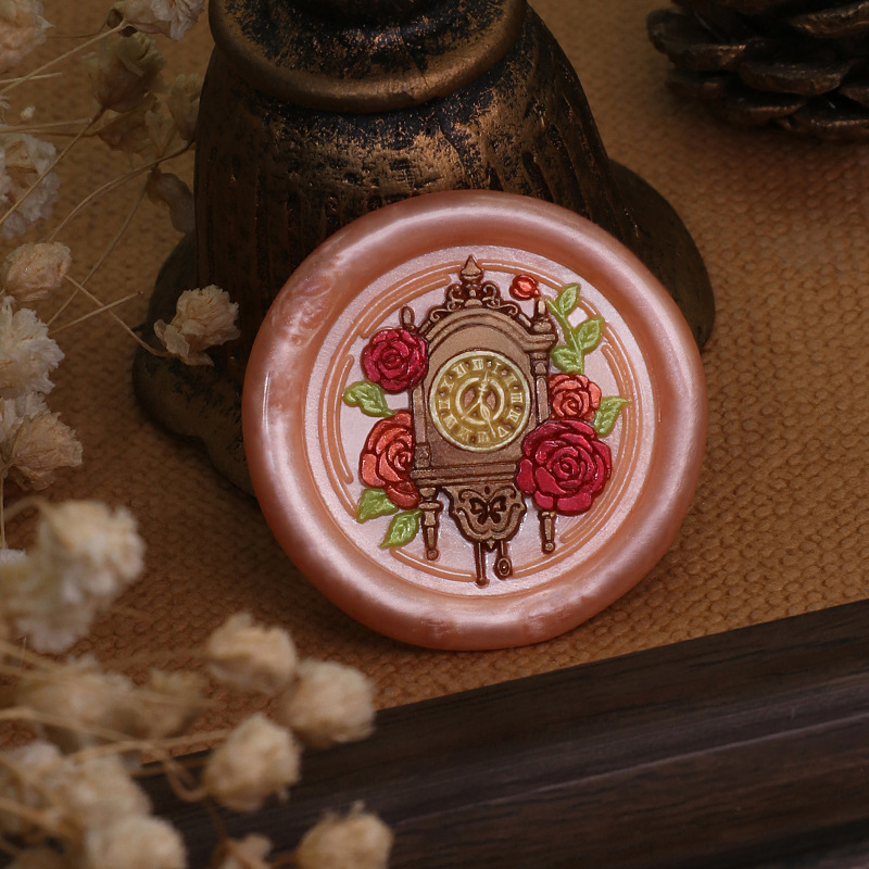 Relógio retrô carimbo de cera  - Wax Seal Stamp Set avaliação e preço